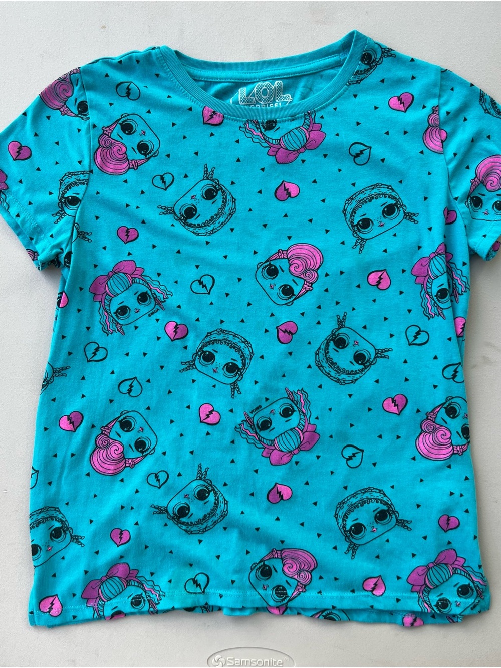 L.O.L. Surprise! Turquoise & Pink Short Sleeve Character Tee